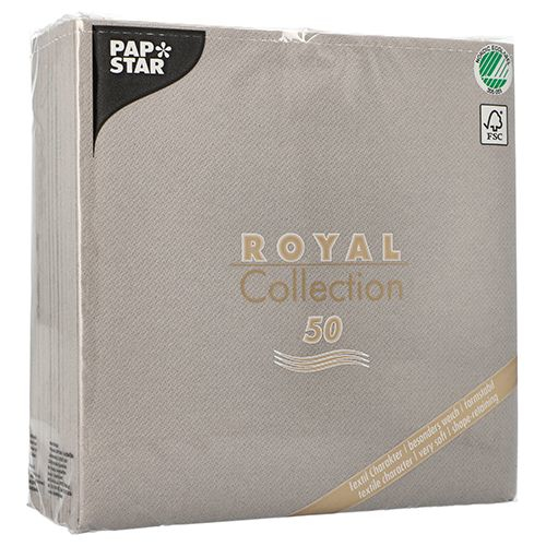 Papstar 10822 serviet Grå 50 stk