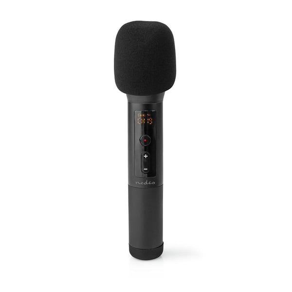Nedis Microphones Musta Karaokemikrofoni