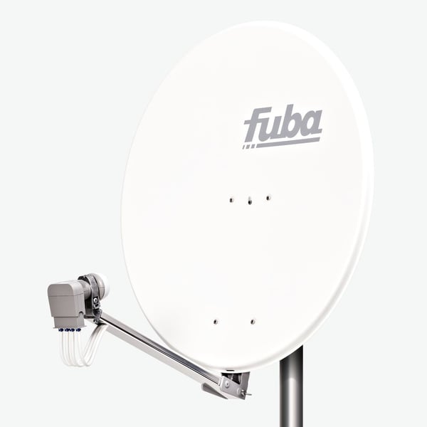 Miniatyrbillede 2 af 3: Fuba DAL 800 W satellitantenne 10,75 - 12,75 GHz Hvid