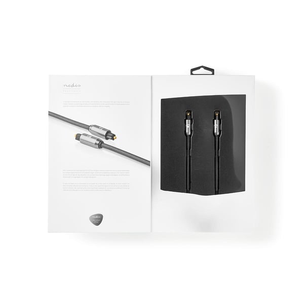 Nedis CATB25000GY20 audiokaapeli 2 m Toslink Harmaa