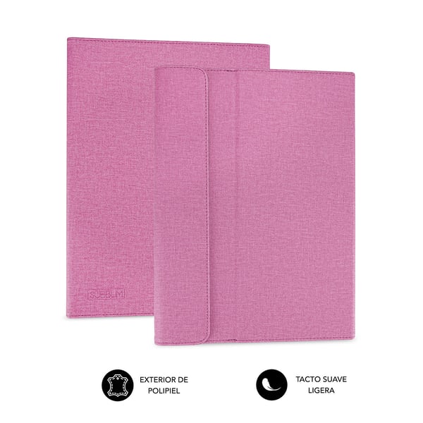 Miniatyrbild 3 av 3: SUBBLIM SUB-CUT-1CT003 iPad-fodral 25,6 cm (10.1") Folio Rosa