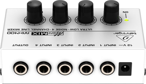 Behringer MX400 miksauslaite 4 kanavaa Musta, Valkoinen