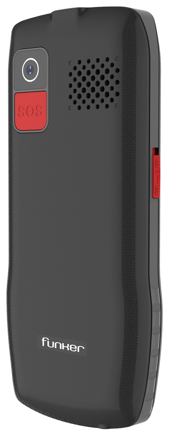 Funker FUNC140B mobiltelefoner 4,57 cm (1.8") 82 g Svart Seniortelefon