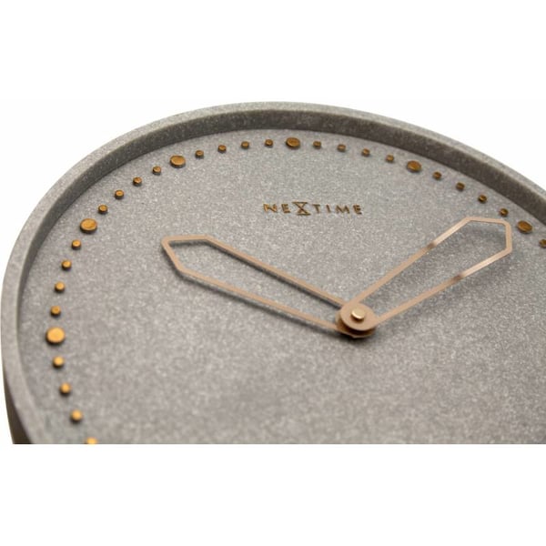 NeXtime 3197GS Væg- og bordur Kvartsur Cirkel Grå