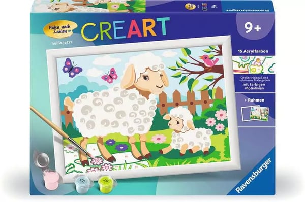 Miniatyrbild 1 av 6: Ravensburger 23764 målarpapper- & böcker Färg efter nummer-sats