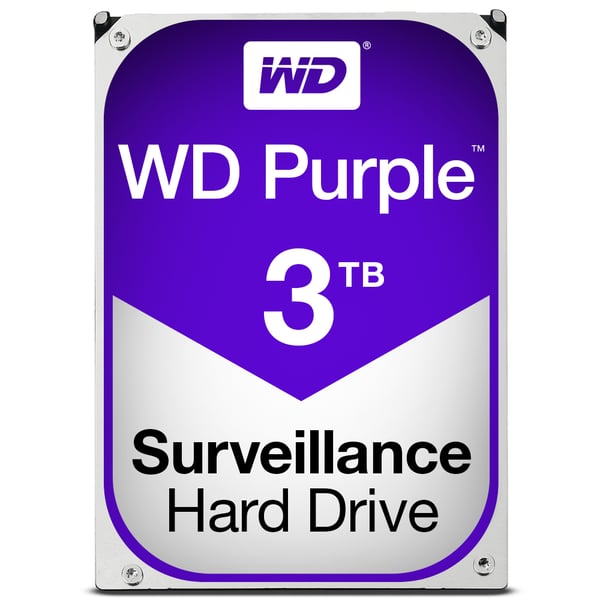 Miniatyrbillede 1 af 13: Western Digital Purple harddisk 3 TB 5400 rpm 64 MB 3.5" Serial ATA III