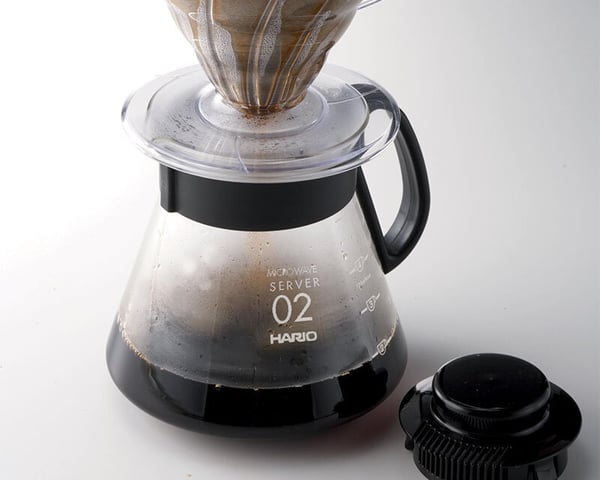 Miniatyrbillede 2 af 6: Hario V60 Range Server 600 0,6 L Glas, Polypropylen (PP)