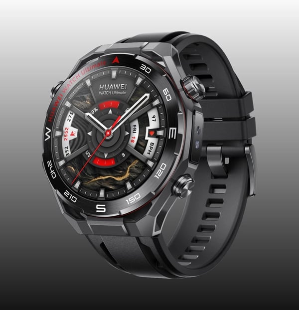 Miniatyrbillede 4 af 6: Huawei 55020GBB Smartwatch og sportsur 3,81 cm (1.5") LTPO 48.5 mm Digital 466 x 466 pixel Sort Wi-Fi GPS (satellit)
