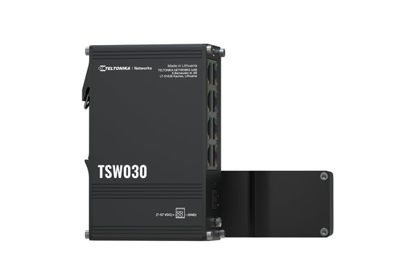 Teltonika NETWORKS TSW030 8-Port Ethernet Switch Ohanterad Fast Ethernet (10/100) Svart