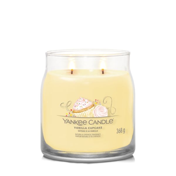 Yankee Candle Vanilla Cupcake stearinljus Rund Choklad, Cocoa, Sugar, Vanilj Gul 1 styck