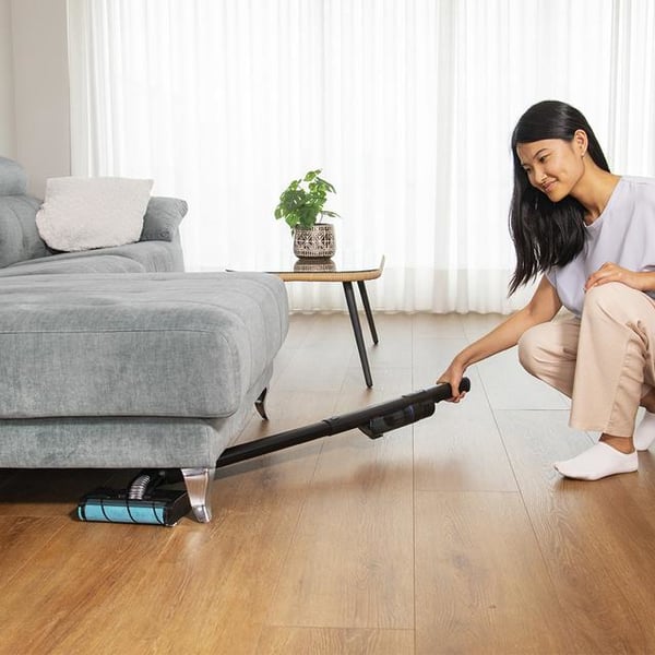 Cecotec 08399 upprättstående dammsugare och elektrisk sopborste Skaftdammsugare, 2-i-1 Batteri Torr Utan påse 210 W Svart 2,5 Ah