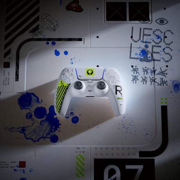 Pikkukuva 2 / 2: Sony DualSense Wireless Controller - Marathon Limited Edition Valkoinen, Vihreä Bluetooth/USB Pad-ohjain Analoginen/Digitaalinen Android, MAC, PC, PlayStation 5, iOS