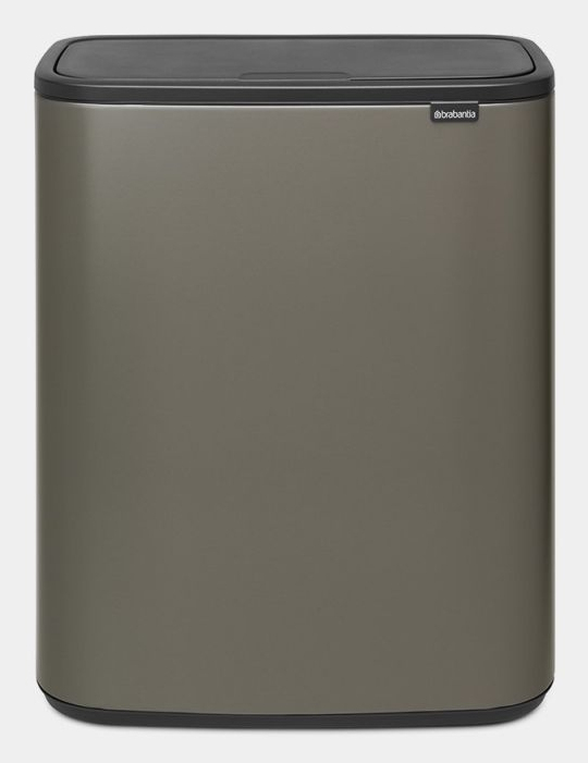 Brabantia Bo Touch Bin Rektangulær Stål Platin