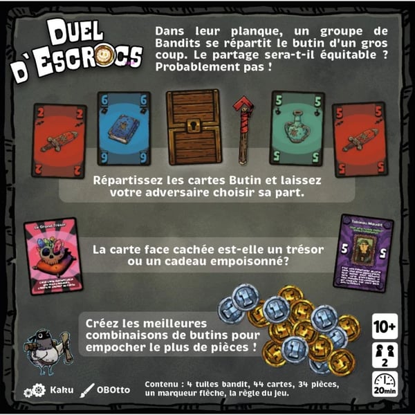 Miniatyrbillede 4 af 8: Gigamic Duel d'Escrocs 20 min. Kortspil