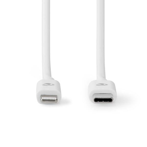 Nedis CCGL39650WT10 Lightning kabel 1 m Hvid
