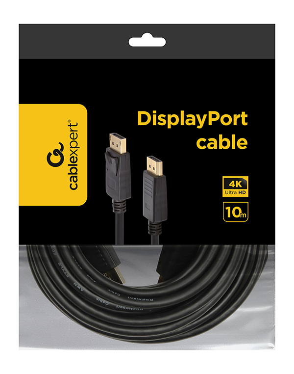 Gembird CC-DP2-10M DisplayPort-kaapeli Musta