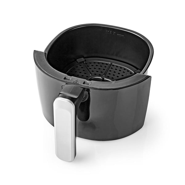 Nedis KAAF120FBK frituregryde Enkelt 2,4 L Enkeltstående 1000 W Varmluftsteger Aluminium, Sort