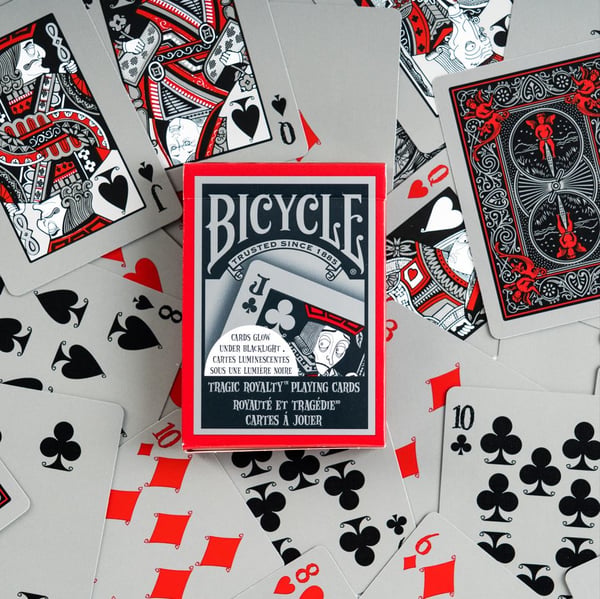 Miniatyrbillede 2 af 5: Bicycle Tragic Royalty kortspil 56 stk