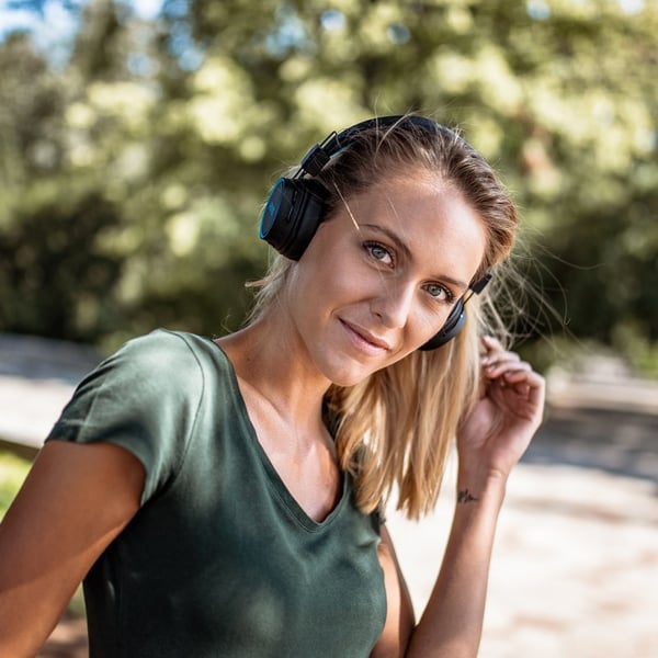Pikkukuva 5 / 11: Niceboy HIVE 2 Joy 2021 Kuulokkeet Langallinen & langaton Pääpanta Puhelut/Musiikki Bluetooth Musta, Sininen