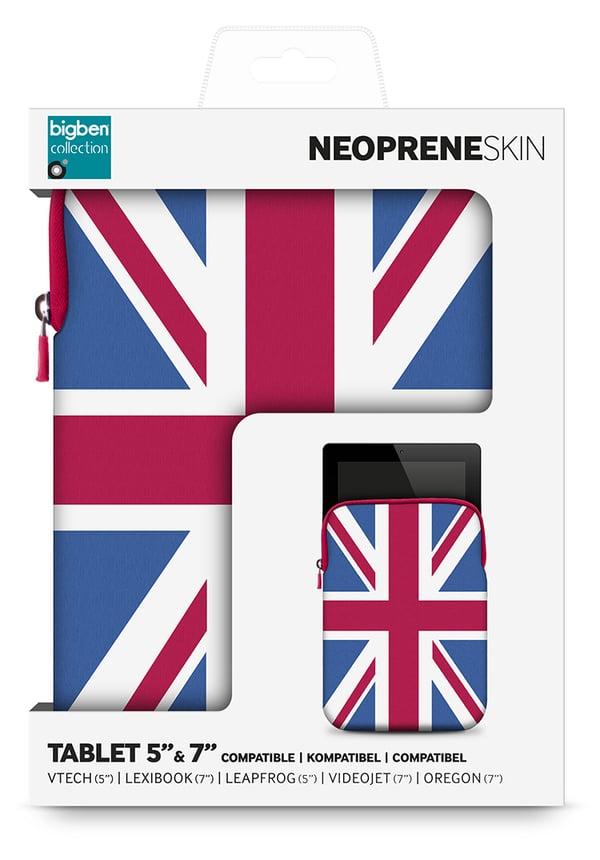 Bigben Interactive BC319781 17,8 cm (7") Överdrag Blå, Röd, Vit