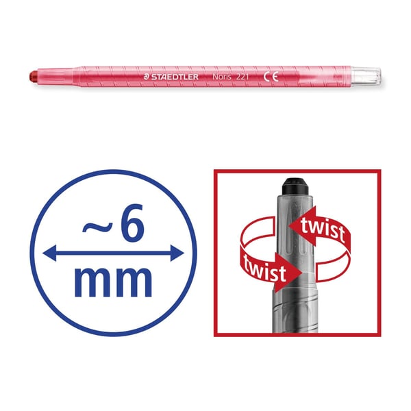 Miniatyrbild 6 av 6: Staedtler Noris 221 12 styck