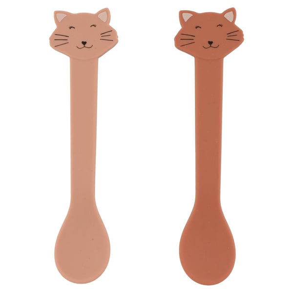TRIXIE Mrs. Cat Middagsske Silikone, Rustfrit stål Beige
