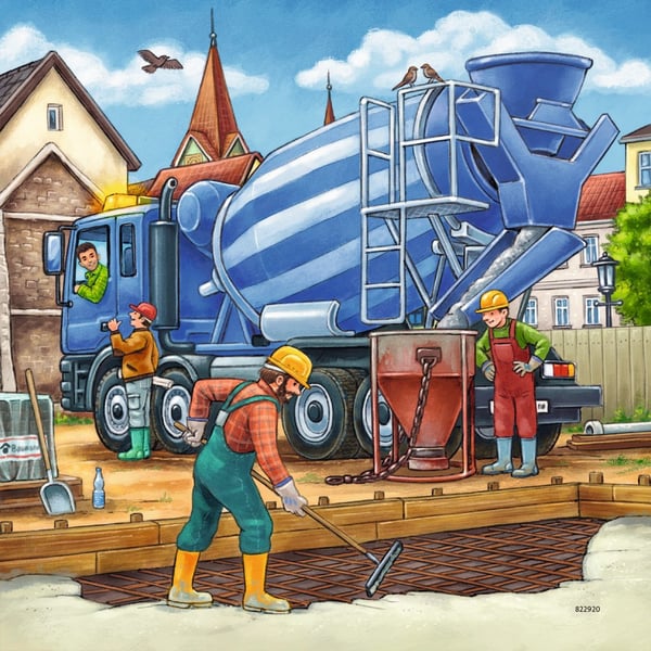 Ravensburger 09226 puslespil 49 stk Køretøjer