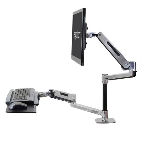 Miniatyrbillede 1 af 5: Ergotron 45-405-026 desktop arbejdsplads med siddestativ