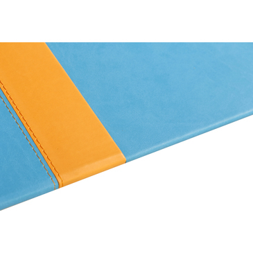 Rhodia 318807C skriveunderlag Kunstlæder Orange, Turkis