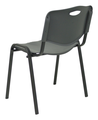 Miniatyrbillede 4 af 8: PIQUERAS Y CRESPO NOWY STYL Pack 2 sillas Iso plastic PVC gris Hårdt sæde Hårdt ryglæn