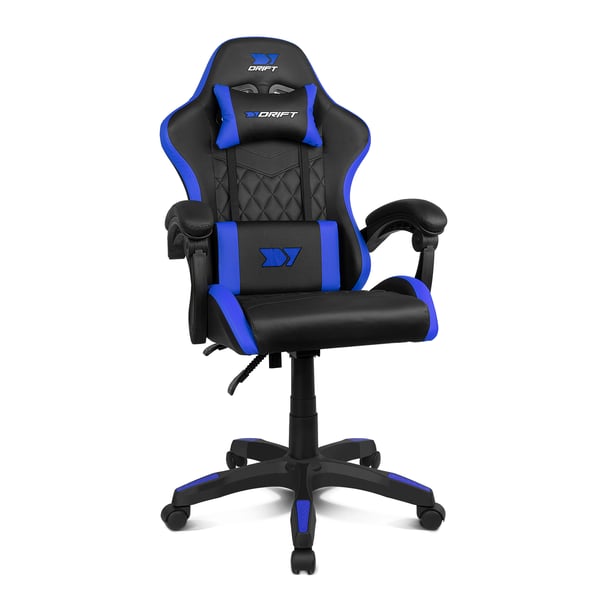 Miniatyrbillede 4 af 4: DRIFT DR35EBL video spillestol PC gamingstol Polstret sæde Sort, Blå
