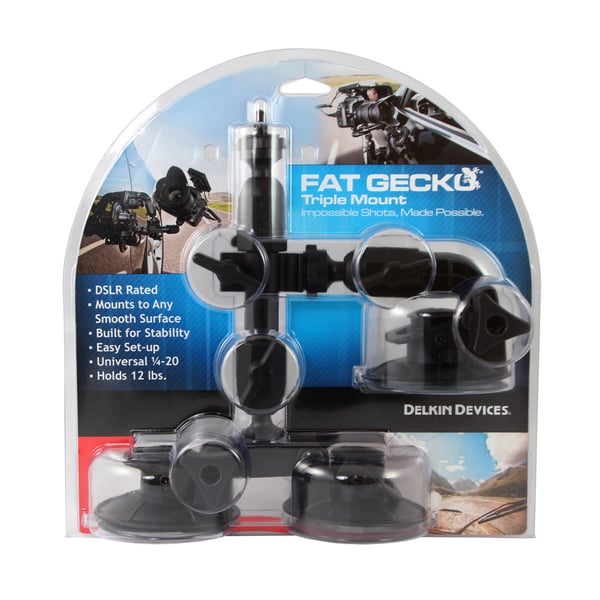 Miniatyrbild 4 av 6: Delkin Fat Gecko Triple Mount