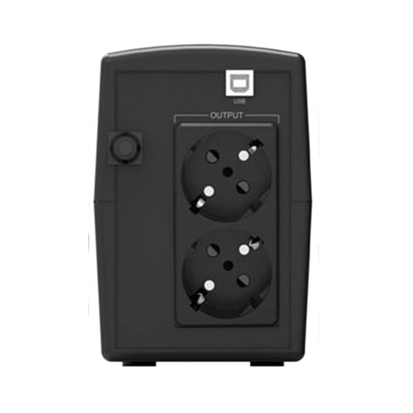 Phasak PH 7310 UPS-virtalähde Linjainteraktiivinen 0,6 kVA 600 W 4 AC-pistorasia(a)