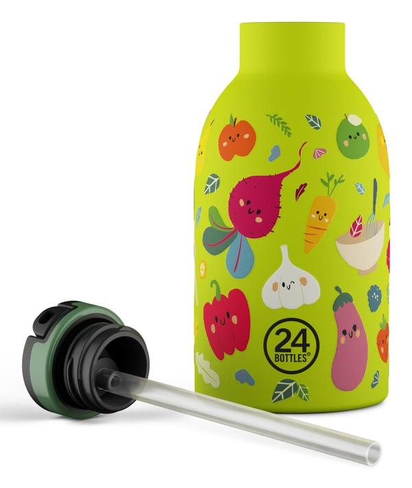 24Bottles Veggie Friends Dagligt forbrug 330 ml Polypropylen (PP), Silikone, Rustfrit stål Lysegrøn