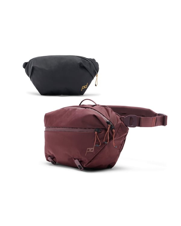Miniatyrbillede 2 af 10: Peak Design Outdoor Sling mavetaske Stof, Maske, Nylon, Polyurethan (PU) Grå, Hvid