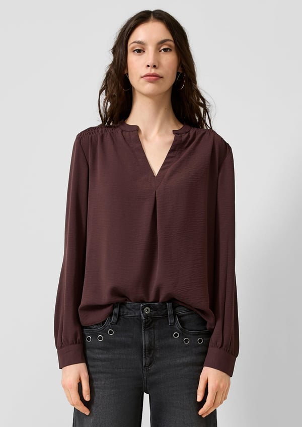 s.Oliver 2174211.4925.32 skjorta och topp Blus Långärmad Polyester