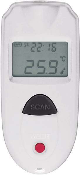 VOLTCRAFT IR 110-1S handhållen termometer Svart, Vit F, °C -33 - 110 ° C Inbyggd display