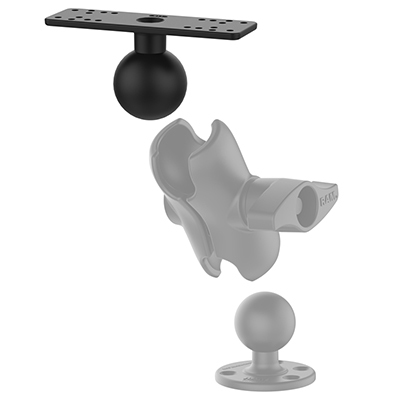 RAM Mounts RAM-D-115BU monteringskit Svart Aluminium