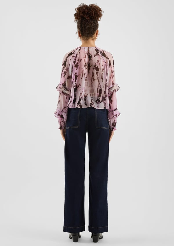 s.Oliver 2174139.46A0.38 skjorta och topp Blus Långärmad Polyester