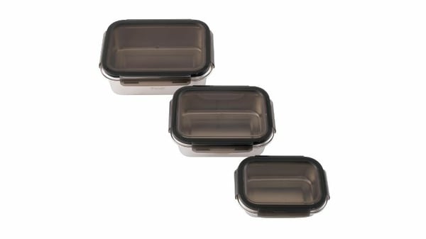 Miniatyrbild 2 av 3: Outwell Camper Food Box Set Rektangulär Låda 2,2 l Silver 3 styck