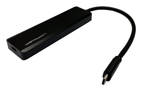 Pikkukuva 2 / 10: LC-Power LC-HUB-U3-4-C keskitin USB 3.2 Gen 2 (3.1 Gen 2) Type-A 10000 Mbit/s Musta