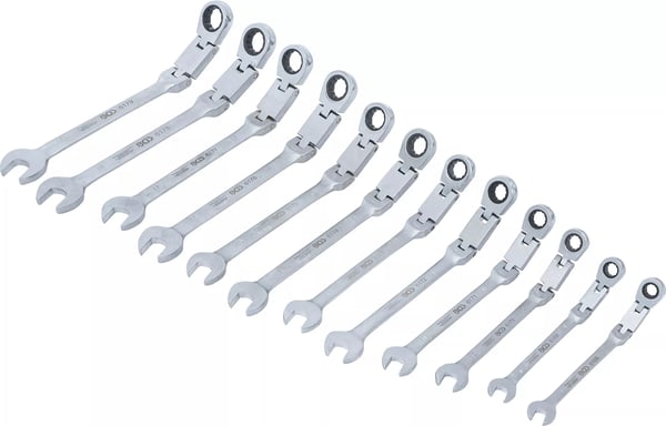 Miniatyrbillede 3 af 9: BGS technic Double-Joint Ratchet Combination Wrench Set