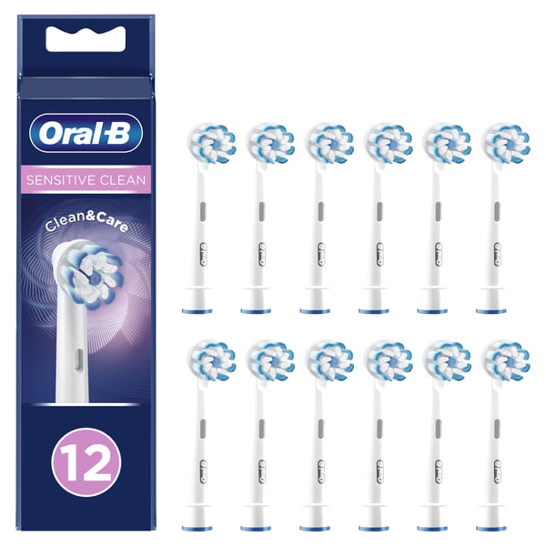 Pikkukuva 1 / 8: Oral-B Sensitive Clean 81748487 hammasharjan pää 12 kpl Valkoinen