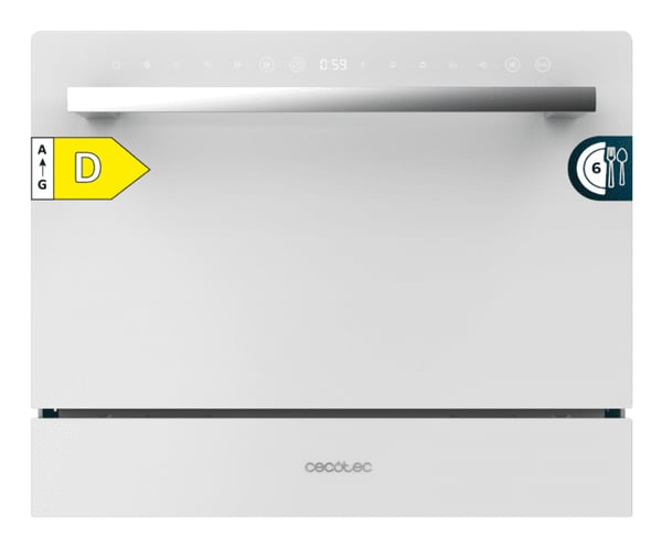 Cecotec Bolero Aguazero 2400 White Glass Bordplade 6 kuverter