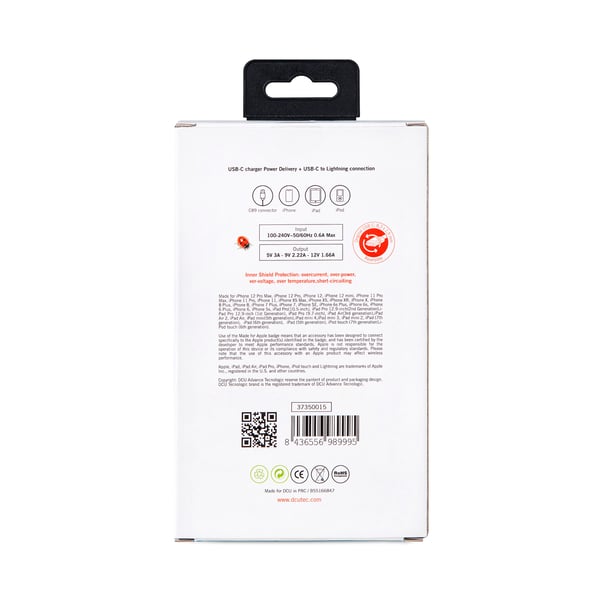 Miniatyrbillede 3 af 3: DCU Advance Tecnologic 37350015 oplader til mobil enhed Universel Hvid USB Automatisk