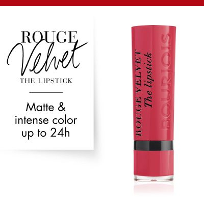 Bourjois Rouge velvet lipstick 2,4 g 04 Hip Hip Pink Matt