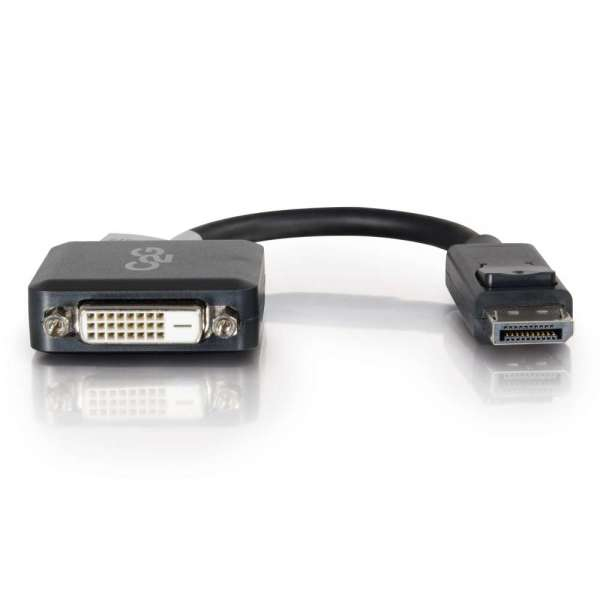 Miniatyrbillede 2 af 3: C2G 20cm DisplayPort M / DVI F 0,2 m DVI-D Sort