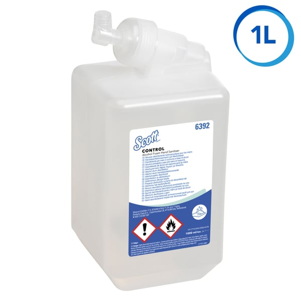 SCOTT 6392 käsidesi Käsidesinfiointilaite 1000 ml Pumppupullo Vaahto