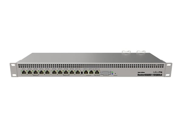 Pikkukuva 1 / 9: Mikrotik RB1100AHx4 Dude Edition langallinen reititin Hopea