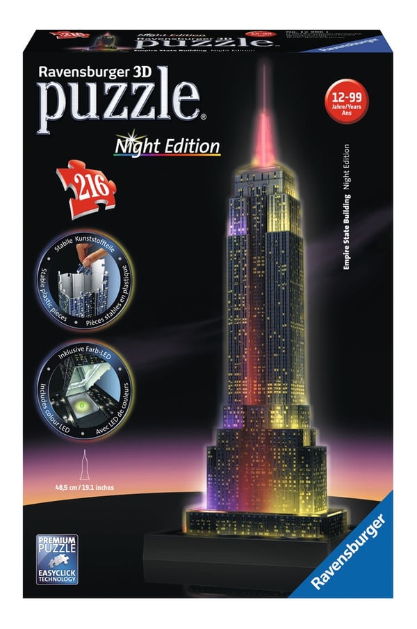 Miniatyrbillede 1 af 4: Ravensburger 12566 puslespil 3D puslespil 216 stk Bygninger